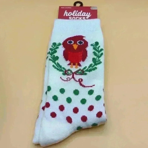 Fun Sock Bundle - Three pairs of socks jam, penguin, owl polka dot Holiday - Picture 3 of 9